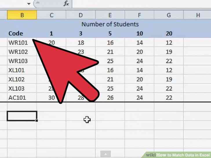 Image intitulée Match de Données dans Excel à l